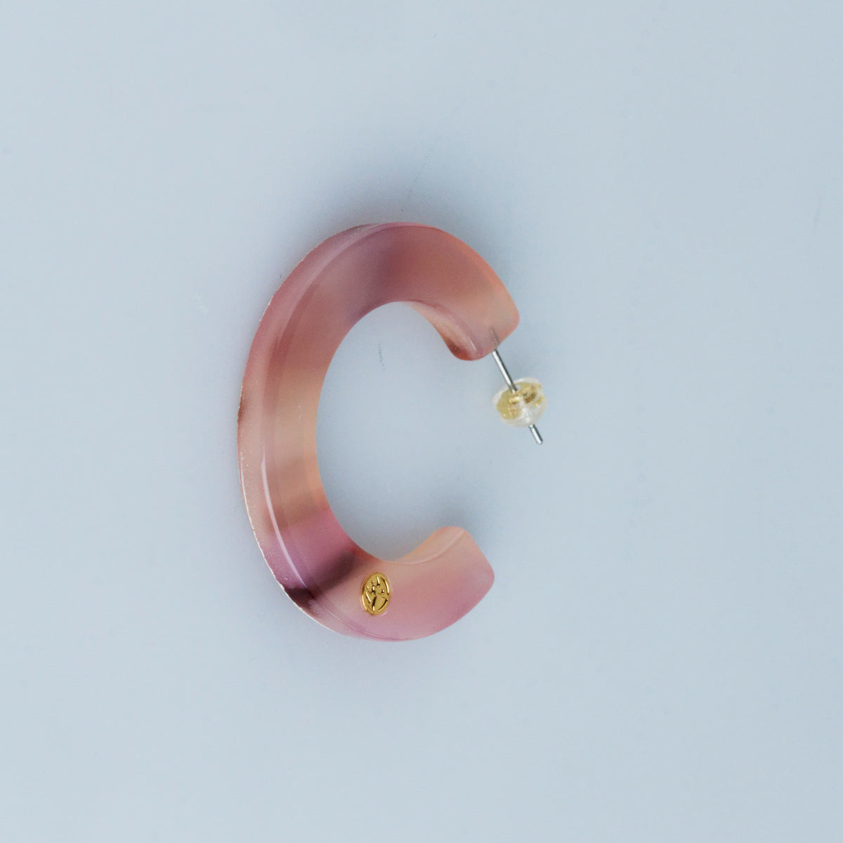 Créoles ALINE - Rose poudré