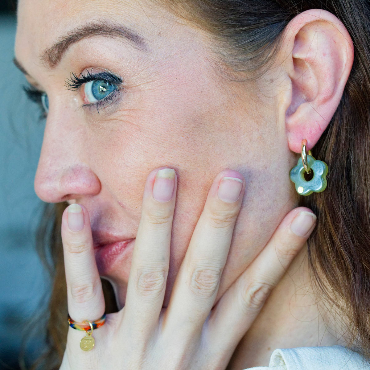 Boucles d'oreilles ELEA - Tilleul