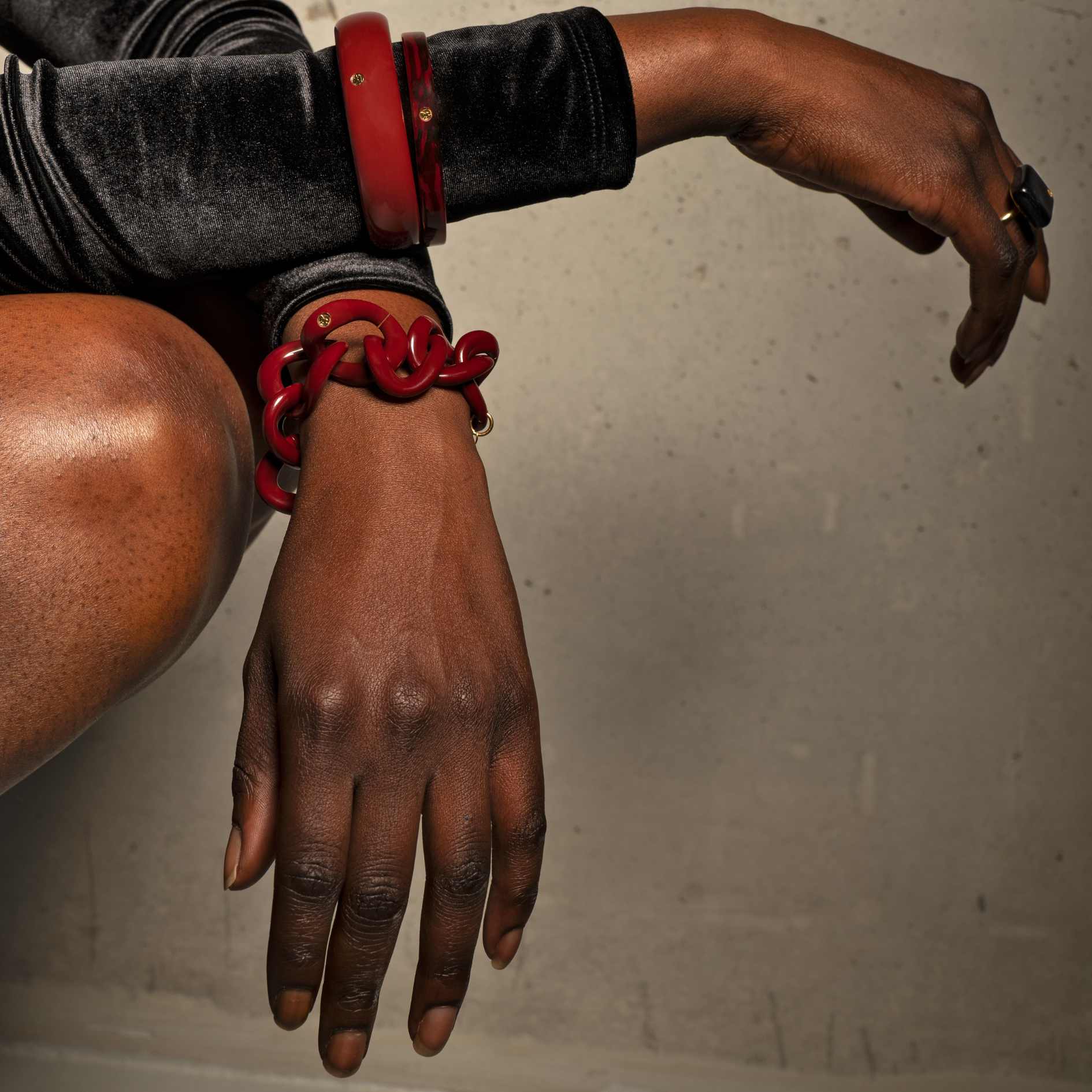 Bracelet JUANA - Rouge Naturel